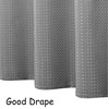 Grey Ombre Waffle Weave Shower Curtain Water Resistant Decorative Gradient