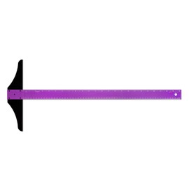 Alumicolor 24-inch Standard Aluminum T-Square for Art Framing & Drafting, Purple