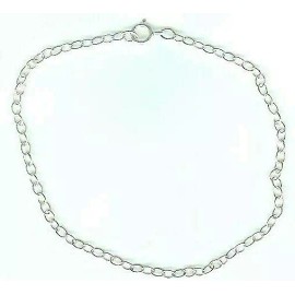 925 Sterling Silver 18” open loop chain with jump ring marked NEW