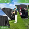 Aftermarket All Weather 2 Passenger Golf Cart Cover Black Fits