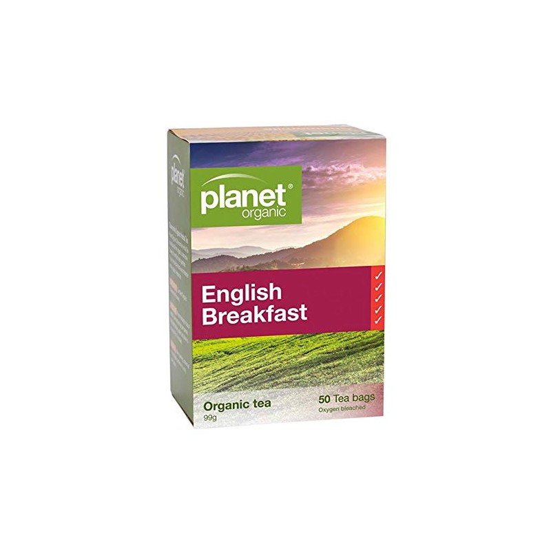 Planet Organic English Breakfast 50 Tea Bags