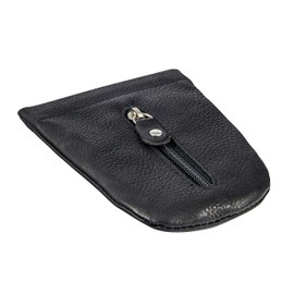 Key Case Leather Key Bag Key Case Key Folder Key Bag Key Bell Black Purse Purse Key Change Men Women Zip, brown, Compact
