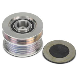 A-Premium Alternator Freewheel Clutch Pulley Compatible with Volkswagen Jetta 2011-2013 2.5L, Passat 2012-2014 2.5L, Passat 2017 2.5L, 5 Grooves Counterclockwise