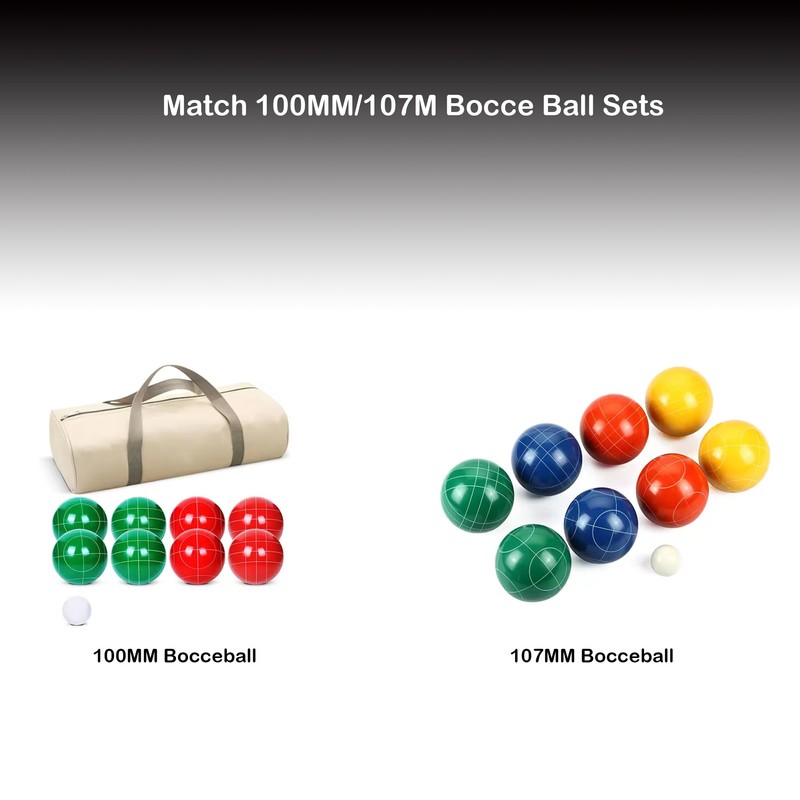 OUTOSS-Pallino for 100mm/107mm Bocce Ball Game,Size-60mm (2.36In.),Including Measuring Tape and