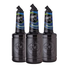 Finest Call Premium Huckleberry Syrup Drink Mix, 1 Liter Bottle (33.8 Fl Oz), Pack of 3