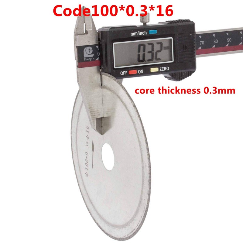 JINGLING 100mm 4" Diamond Lapidary Saws Blades, Super-Thin Rim 0.35mm