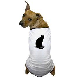 CafePress Basic Black Cat Dog T Shirt Dog T-Shirt, Pet Clothing, Funny Dog Costume