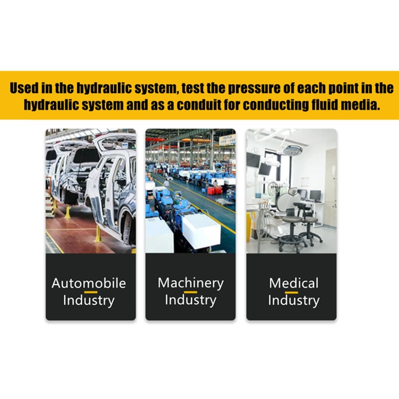 Hydraulic Pressure Test Hose 64Mpa Hydraulic Test Line Test Couling