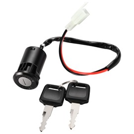 WOOSTAR Interruptor con Llave 12V 2 Cables On Off 2 Posición Reemplazo para 50cc 70cc 90cc 110cc 125cc 150cc 200cc 250cc Eléctrico Scooter Go Cart ATV 4 Wheeler Quad