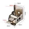 2 Pack 90 Degree self-Locking Folding Hinge Lock Steel Foldable