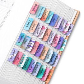 Mr. Pen- Bible Tabs, 120 pcs, Dreamy Tapestry, Laminated Bible Tabs for Women and Men, (90 Book Tabs and 30 Blank Tabs)