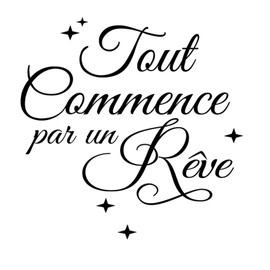 Wall Tattoo Sayings Happy Wall Sticker Quotes Inspirational Black Wall Sticker Wall Decoration for Bedroom, Living Room, Office and Bathroom