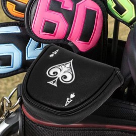 Tskcvy Putter Cover Headcover Mallet Putter Cover Magnetic Club Protective Case Fits Gift for Men Golfer