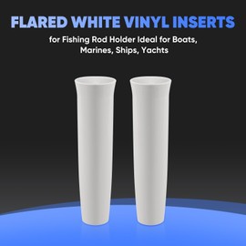 5 PCS Vinyl Inserts for Fishing Rod Holder | Suitable for Boats, Yachts, and Ships,1-5/8 Inches I.D, 9 Inches Length