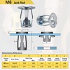M6 Jack Nut with Installation Tool Threaded Insert Petal Nuts