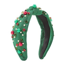 TQUXNGA Christmas Headbands Beaded Rhinestone Headband Christmas Headpiece Costume Party Accessories