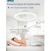 LEDIARY 20 Inch Low Profile Ceiling Fans with Lights and