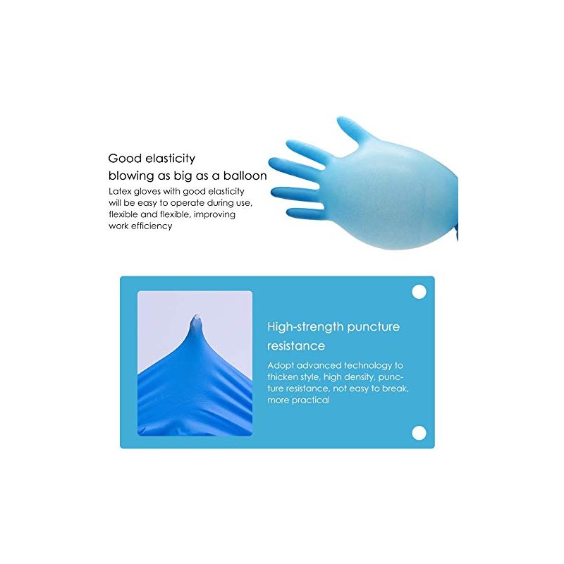 MYWIN 100PCS Nitrile Disposable Gloves , Latex Free Powder Free