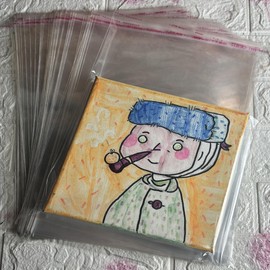 Clear Cellophane Bags, 23 x 30 cm, Self-Seal, Pack of 100 Clear Bags for Clothing, Ideal for Packaging, Shipping, and Protecting