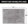 Microfiber Bath Rugs Chenille Floor Mat Ultra Soft Washable Bathroom