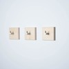 WOODS Square Wooden Coat Hooks, Handmade in Bavaria, Individually or