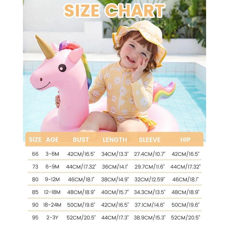 WYTbaby Abbigliamento UV per Bambini, a Maniche Lunghe, Costume da