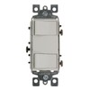Leviton 15 Amp, 120 Volt, Individual Switches, 2 Switch Combination,