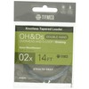 TIEMCO 175002414020 Leader Overhead & Dee Sinking Double Nylon 14FT 2X Stealth Gray