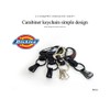 Dickies Unisex Adult Simple Carabiner Keychain (Silver)