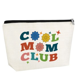 Gfhzdmf Mom Gifts from Daughter Makeup Bag Best Mom Ever Ideas Gift Cool Mother's Day Gifts from Daughter Cosmetic Bag Birthday Wedding Gift for New Mothers Mother-in-Law Travel Pouch