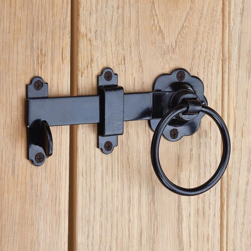 Garden Gate Accessories Metal Fixing Latch T Hinges Spring Closer