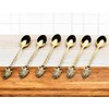 Alisveristime Decorative Zamac Tea Spoons Set, 6-Piece, 4.3 in (Gold)