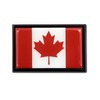 Canadia Flag Black Metal Car Emblem