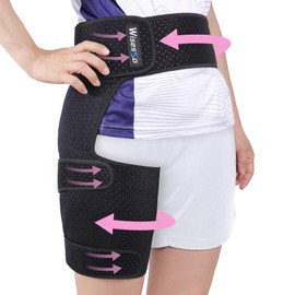 Wisesso Hip Brace, Groin Wrap Hip Braces for Sciatica Pain Relief, Pink