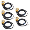 5PCS Inductive Proximity Switch 2 Lines Normally Open IP65 ABS