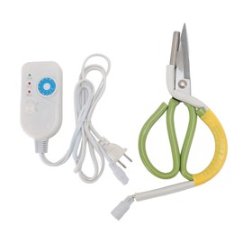 Electric Heating Shears Steel Blades Adjustable Temperature Heated Scissors for Clothing Sewing Trimming CN Plug 220V