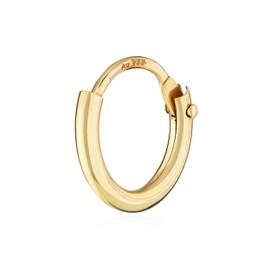 NKlaus Single 375 Yellow Gold Hoop Earrings Gold Earrings, Yellow Gold