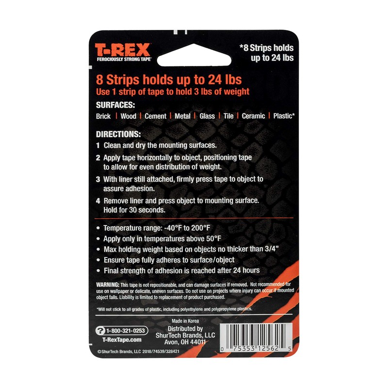 T Rex Tape Extreme Hold Heavy Duty Double Sided Mounting