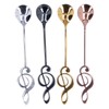 304 Stainless Steel Spoon Innovative Musical Notes Stirring Spoon for
