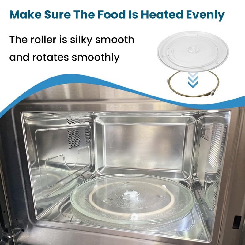 SATUY Microwave Turntable Ring, 7.5" Microwave Oven Glass Plate Tray