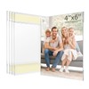 Wbtran 4x6 Acrylic Picture Frame, Clear Frameless Photo Frame for