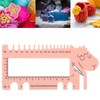 Crochet Ruler,Plastic Sheep Shape Sweater Knitting Thread Gauge Measuring Weaving