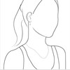 Starborn - arete colgantes de topacio azul, plata de ley,
