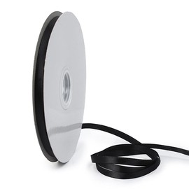 Double-sided Satin Ribbon, Width 0.2 inches (6 mm), Length 35.8 ft (91 m), Bowknot Ribbon, Solid, Glossy, Crafting Supplies, Accessory Parts, Handmade, DIY Wrapping, Hair Ornament, Earring, Etc