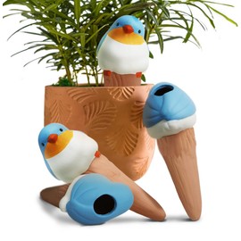 YFDB Bird Shaped Plant Watering Globes(Bule 4ps) Plants Suitable for Indoor and Outdoor Use Should be Kept Constantly Moist. The Interesting Shape Makes The Garden More Interesting and Beautiful.