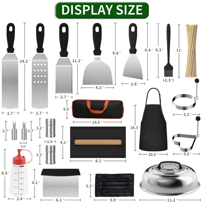 120 Pcs Griddle Accessories Kit for Blackstone - Perfect Flat
