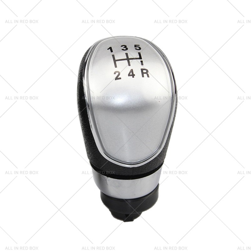 MAX COOL 5-Speed Manual Gear Shift Knob Replacement Silver Suitable
