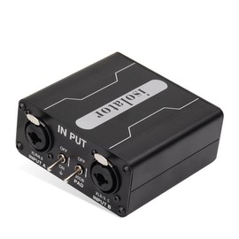Snblzhef Audio Signal Isolator Ground Loop Noise Isolator XLR Mixer Audio Isolator Current Sound Noise Filter