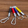 Compact Multi-Function Pen Palm-Size Carabiner Ring Keychain Ballpoint Stylus Touch
