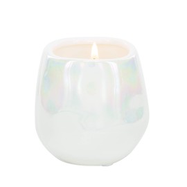 Pavilion Gift Company Mom You are So Loved - 8 Oz 100% Soy Wax Candle with Cotton Wick in Stoneware Vessel Serenity Scented, White